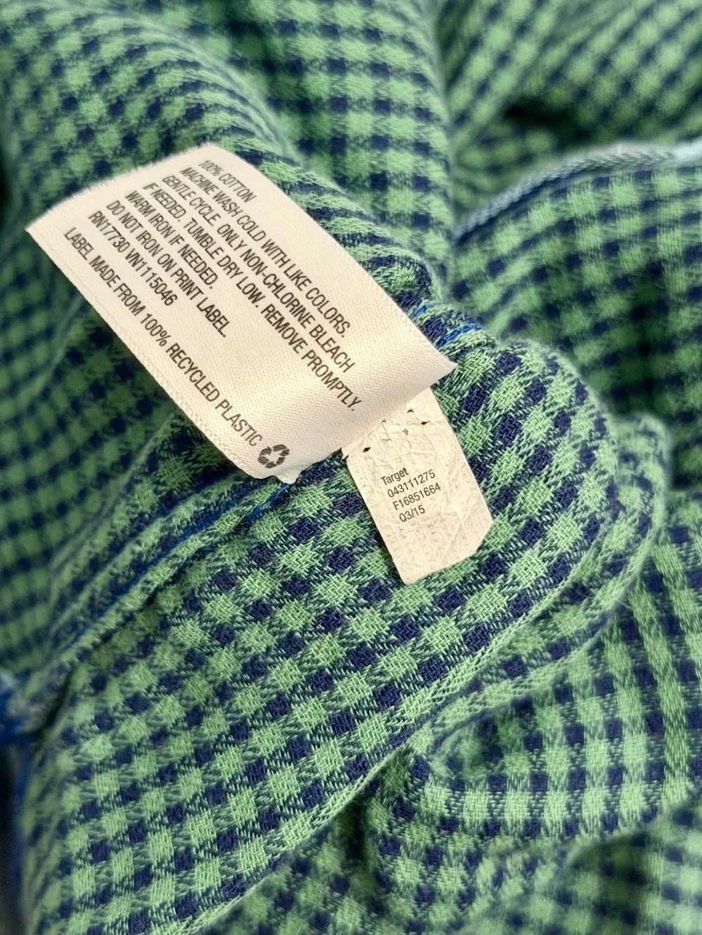 Mossimo Double Layer Gauze Plaid Flannel Mens XL Fall Menswear